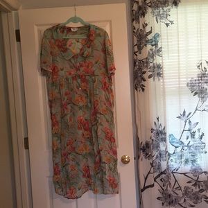 Vintage 90’s Sheer Floral Garden Dress
